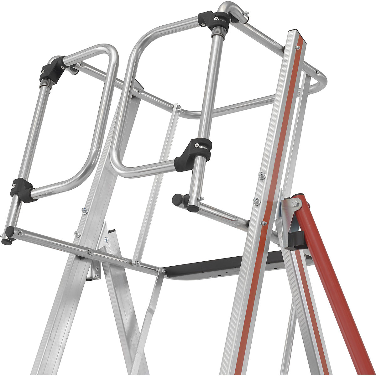Aluminiowa drabina platformowa – HYMER (Zdjęcie produktu 5)-4