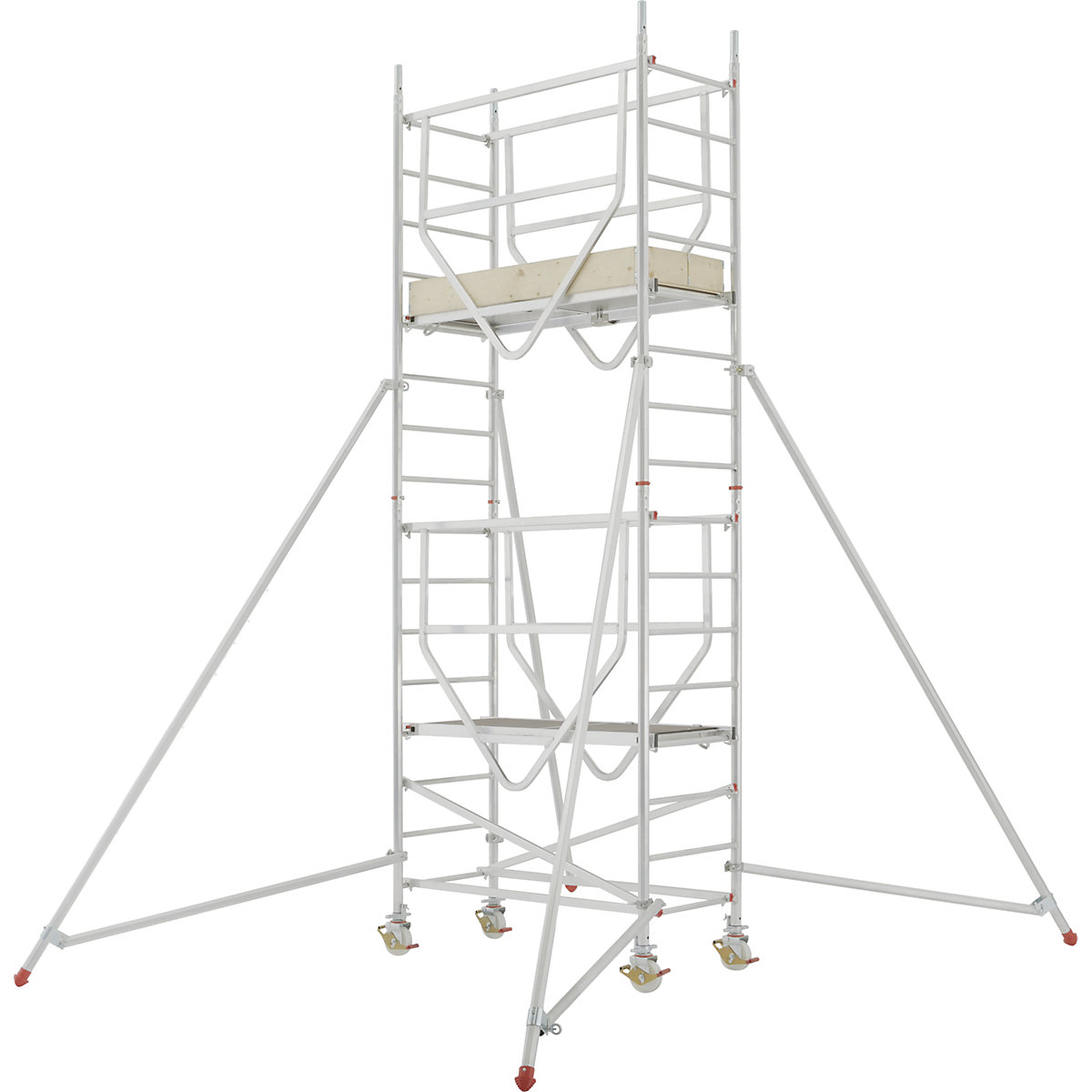 Rusztowanie ruchome ADVANCED SAFE-T 7070 – HYMER, spawane, platforma 1,58 x 0,61 m, moduł 1+2-8