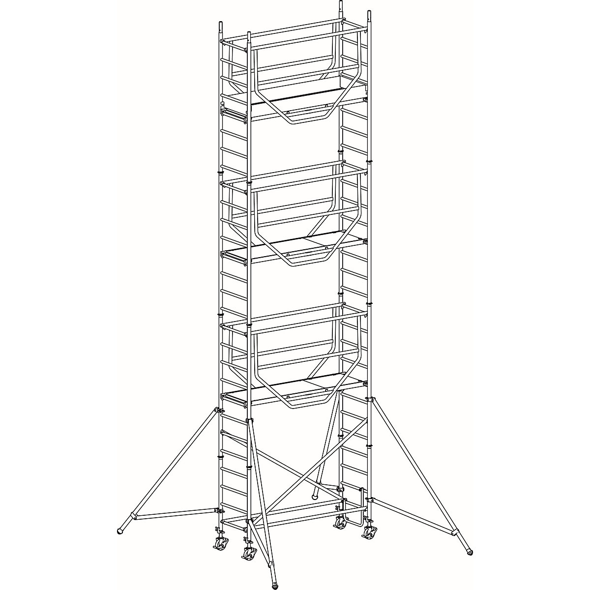 Rusztowanie ruchome ADVANCED SAFE-T 7075 – HYMER (Zdjęcie produktu 3)-2