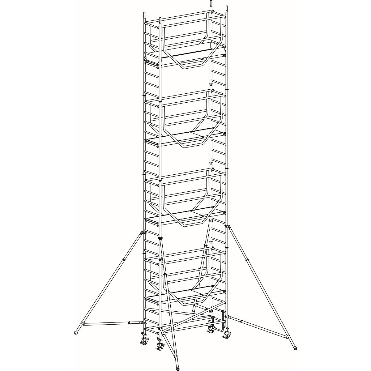 Rusztowanie ruchome ADVANCED SAFE-T 7075 – HYMER (Zdjęcie produktu 3)-2