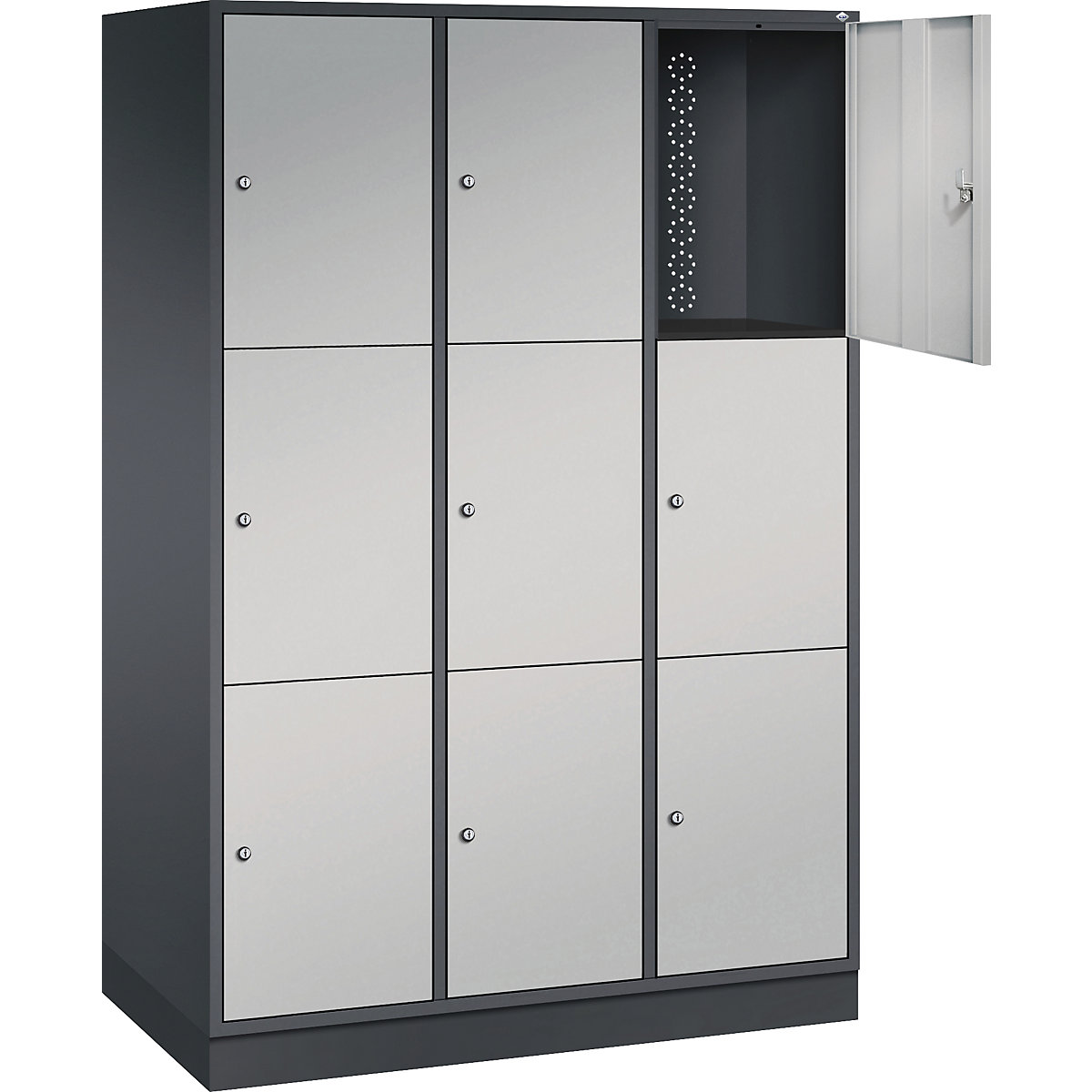 Dulap cu 3 compartimente cu încuietoare Intro – C+P (Imagine produs 2)-1