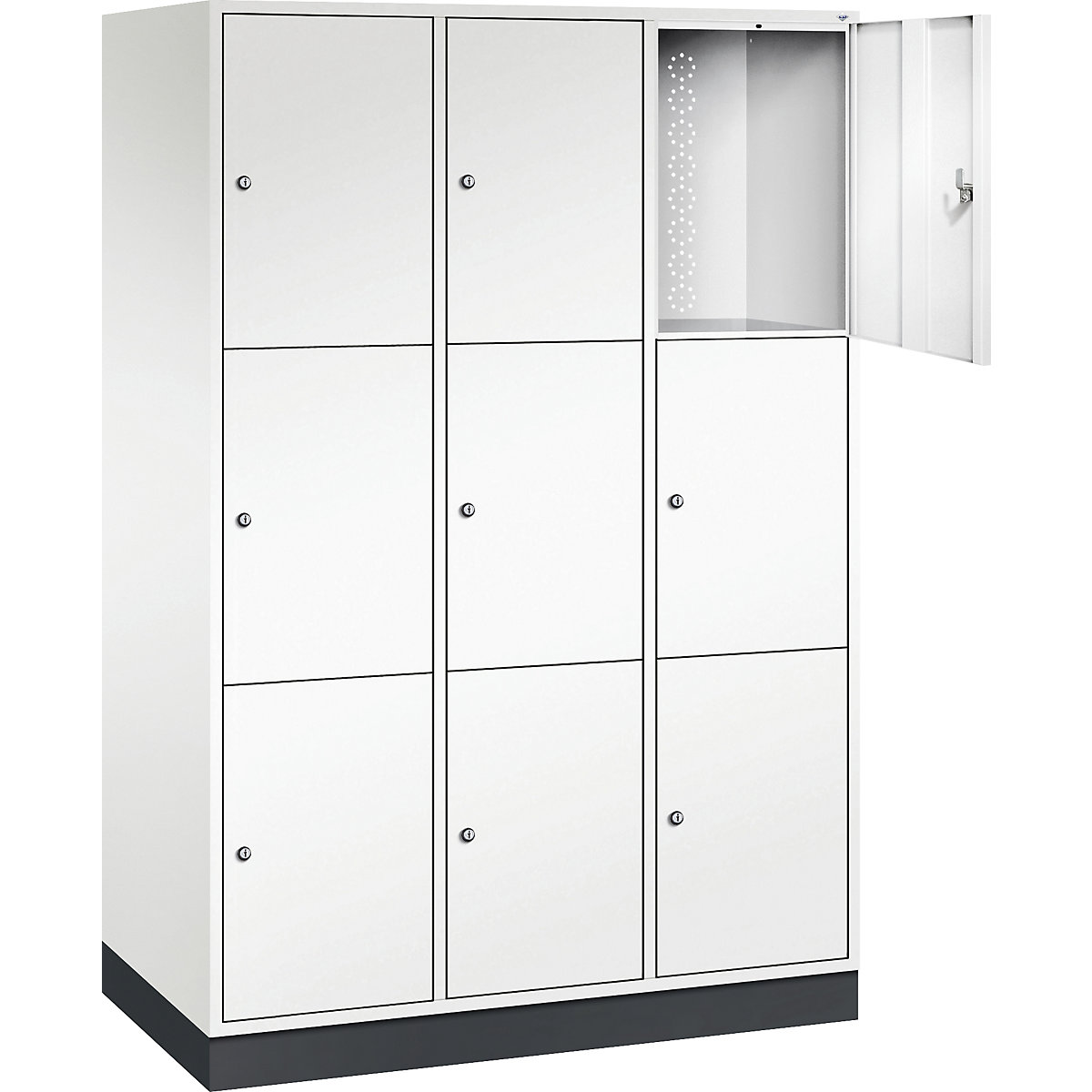 Dulap cu 3 compartimente cu încuietoare Intro – C+P (Imagine produs 2)-1