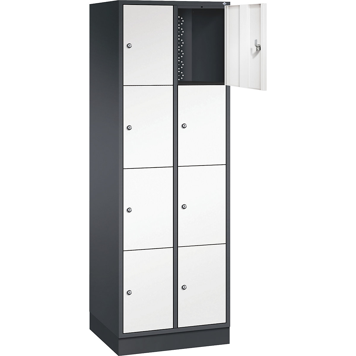 Dulap cu 4 compartimente cu încuietoare Intro – C+P (Imagine produs 2)-1