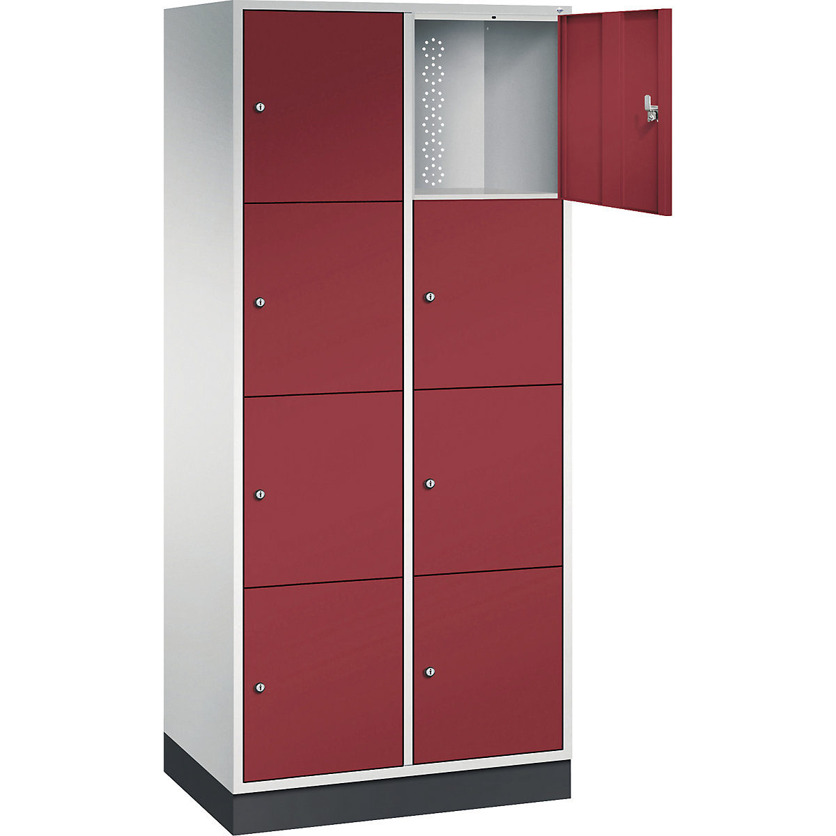 Dulap cu 4 compartimente cu încuietoare Intro – C+P (Imagine produs 2)-1