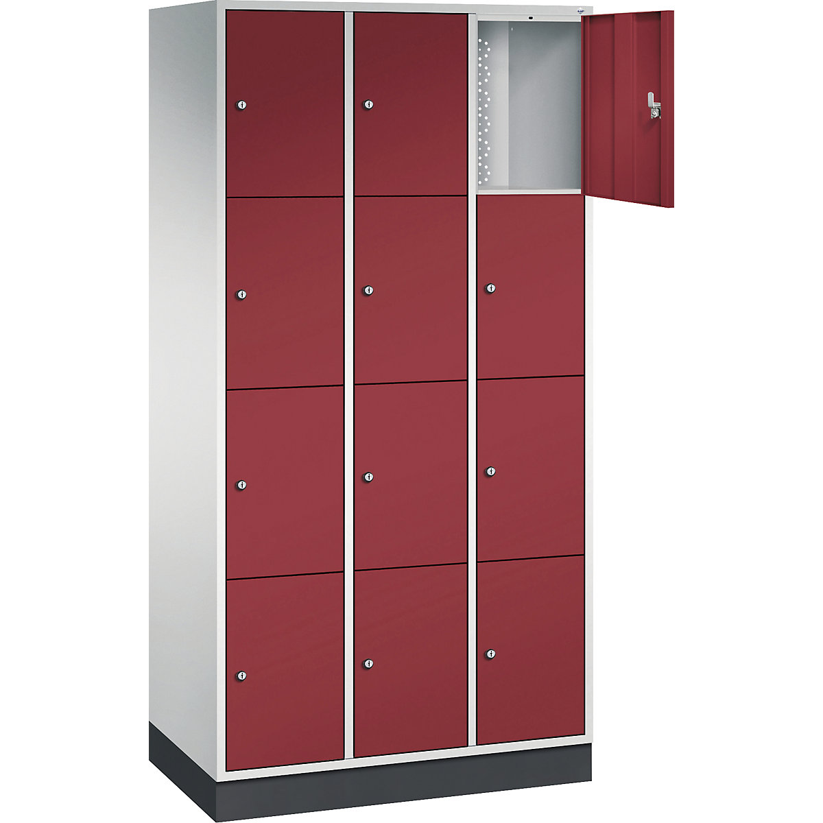 Dulap cu 4 compartimente cu încuietoare Intro – C+P (Imagine produs 2)-1