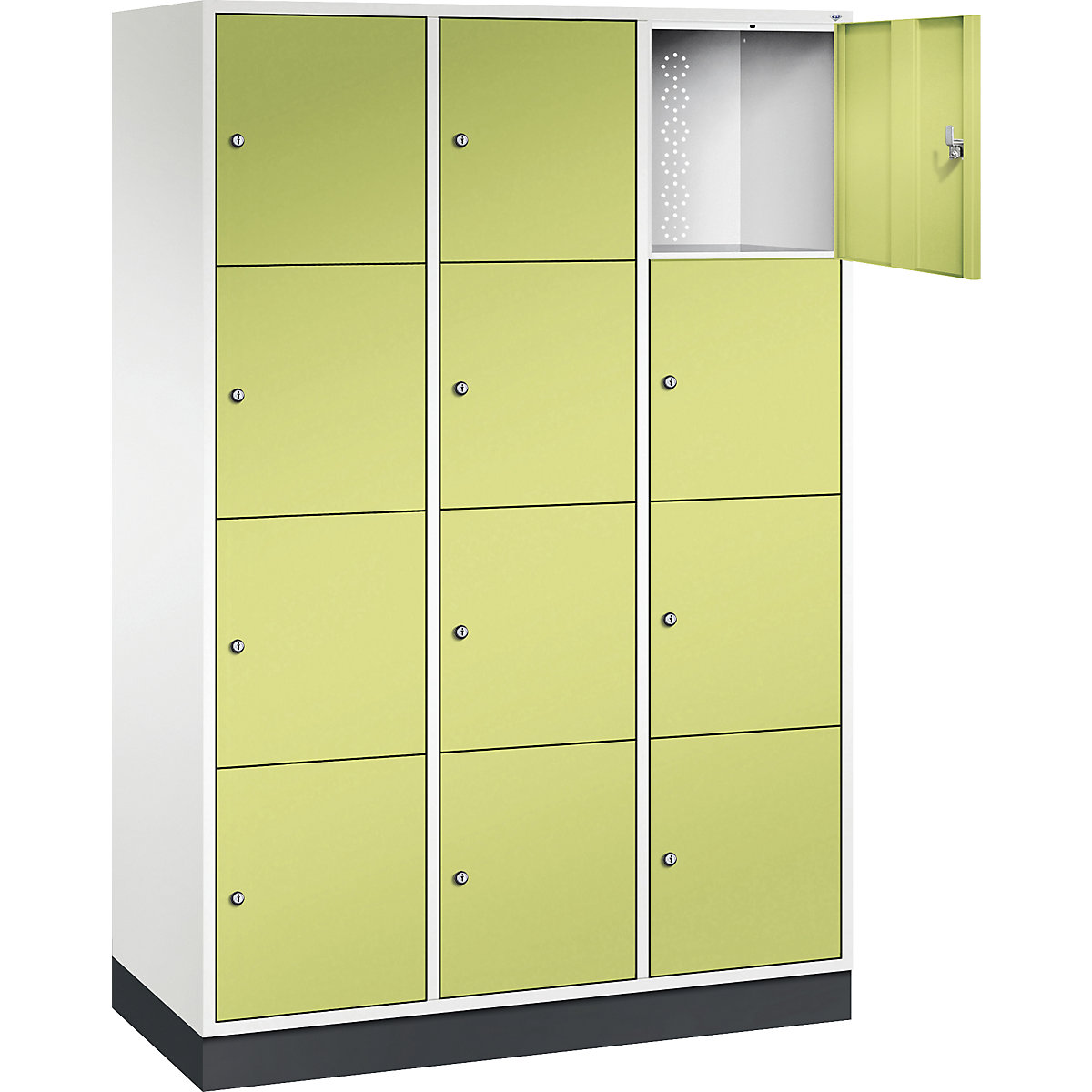 Dulap cu 4 compartimente cu încuietoare Intro – C+P (Imagine produs 2)-1