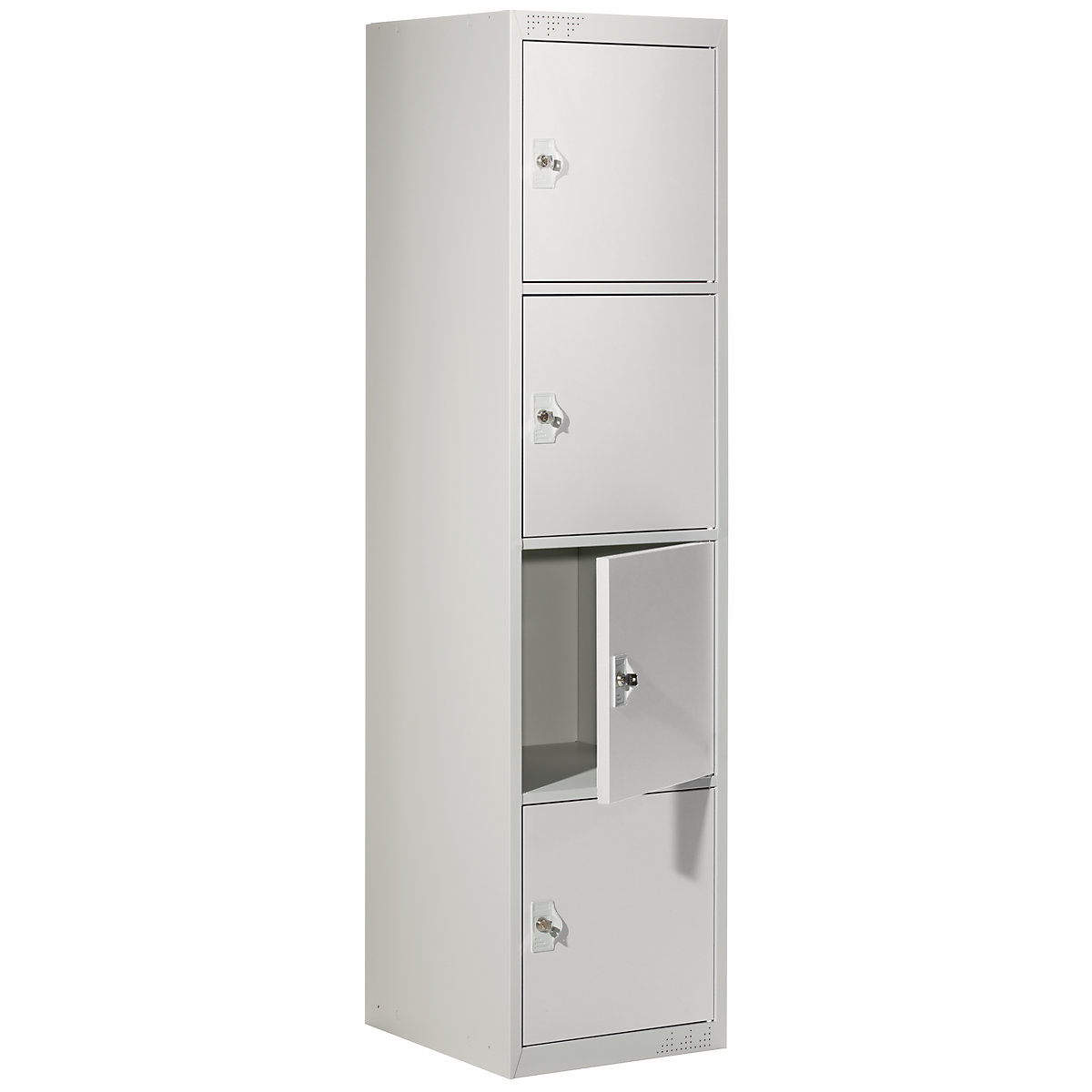 Dulap cu 4 compartimente cu încuietoare Venlo – eurokraft basic (Imagine produs 3)-2