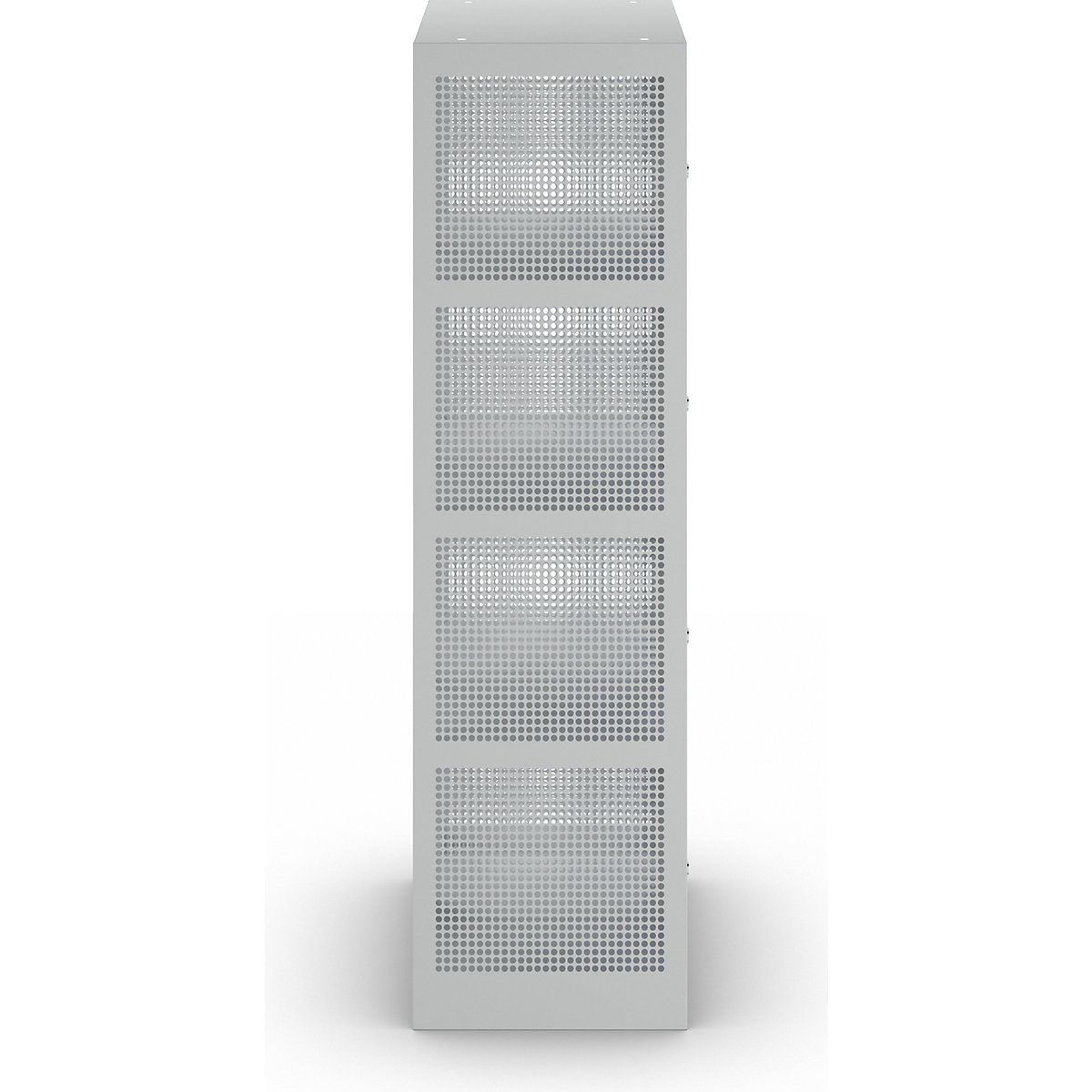 Dulap cu 4 compartimente cu încuietoare, tablă perforată – eurokraft pro (Imagine produs 4)-3