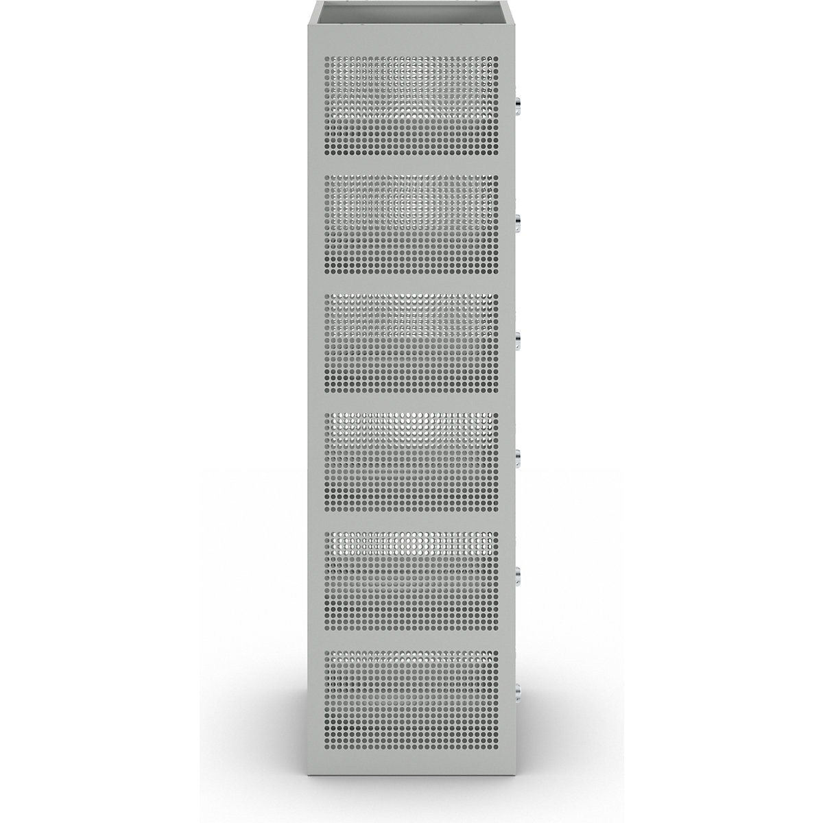 Dulap cu 6 compartimente cu încuietoare, tablă perforată – eurokraft pro (Imagine produs 4)-3