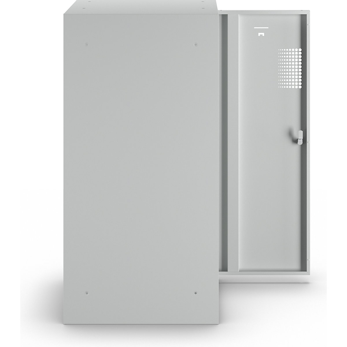 Dulap mixt cu compartimente cu încuietoare, modul individual – eurokraft basic (Imagine produs 4)-3