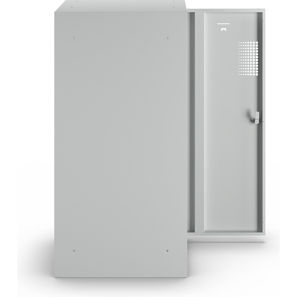 Dulap mixt cu compartimente cu încuietoare, modul individual – eurokraft basic (Imagine produs 3)-2
