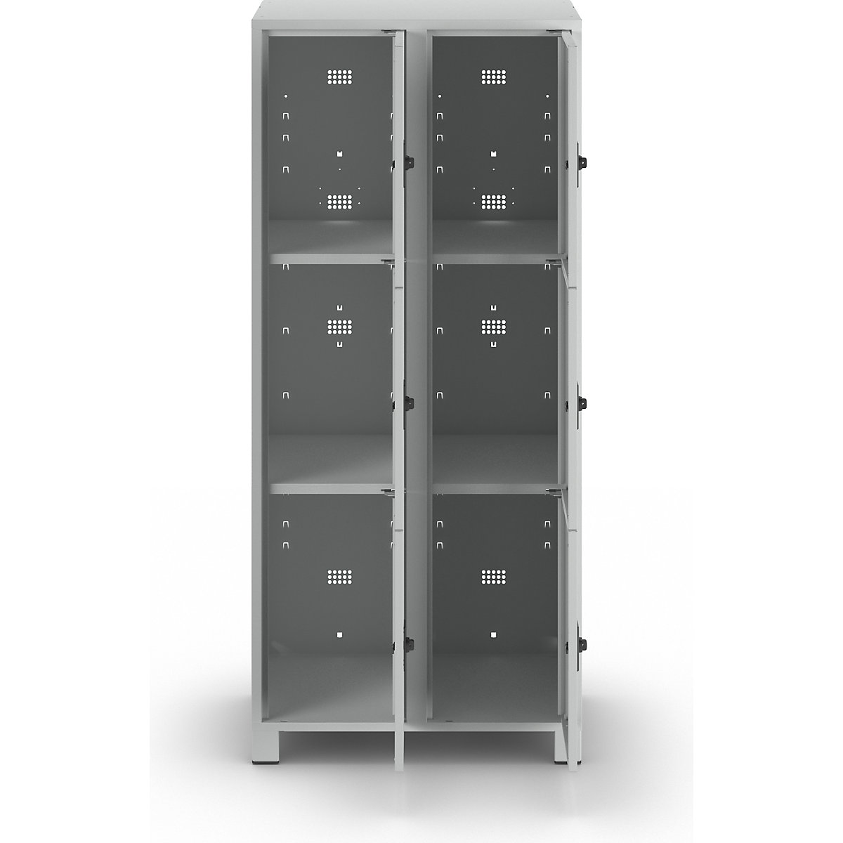 dulap cu 3 locuri Bremen – eurokraft pro (Imagine produs 2)-1