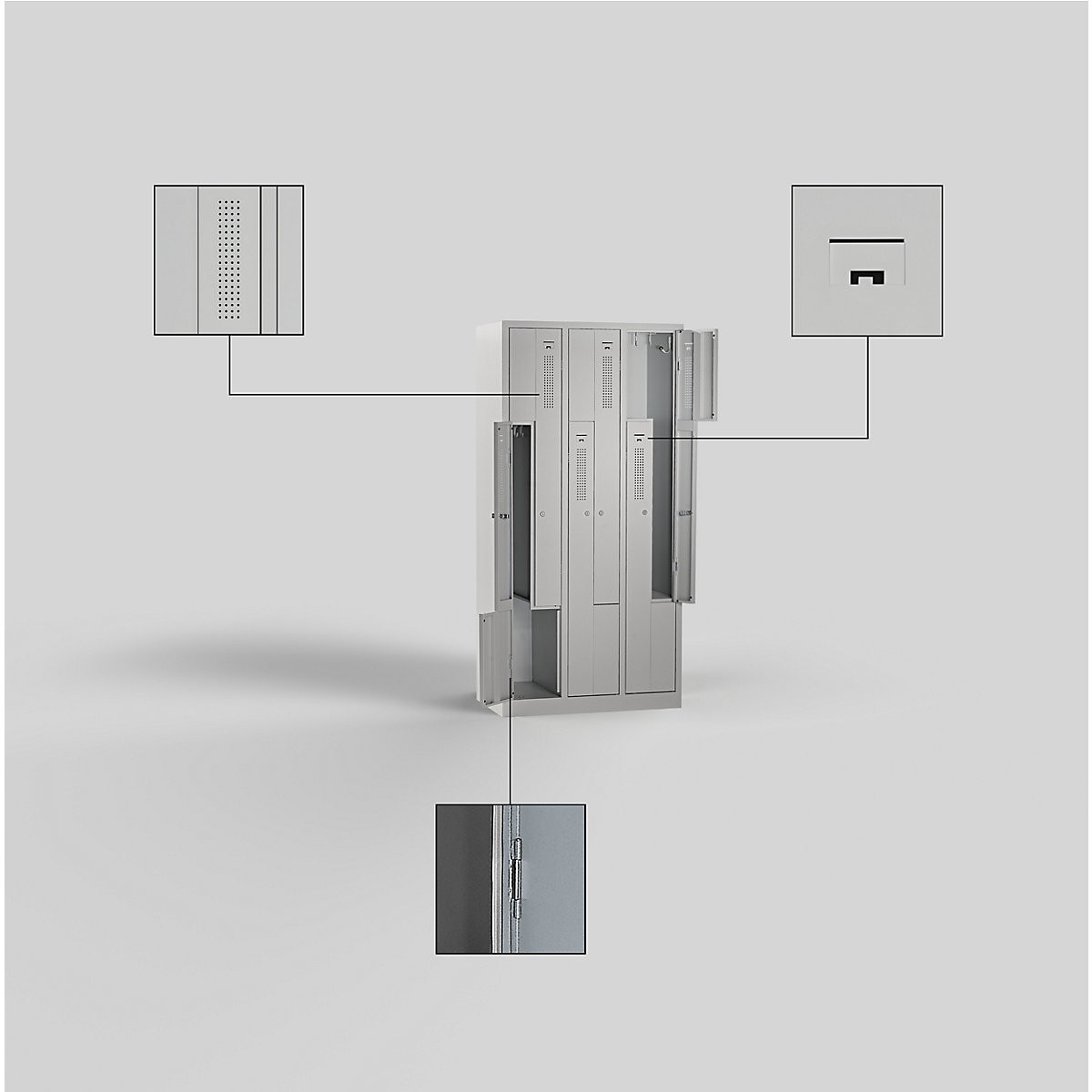 Dulap Z Amsterdam – eurokraft basic (Imagine produs 6)-5