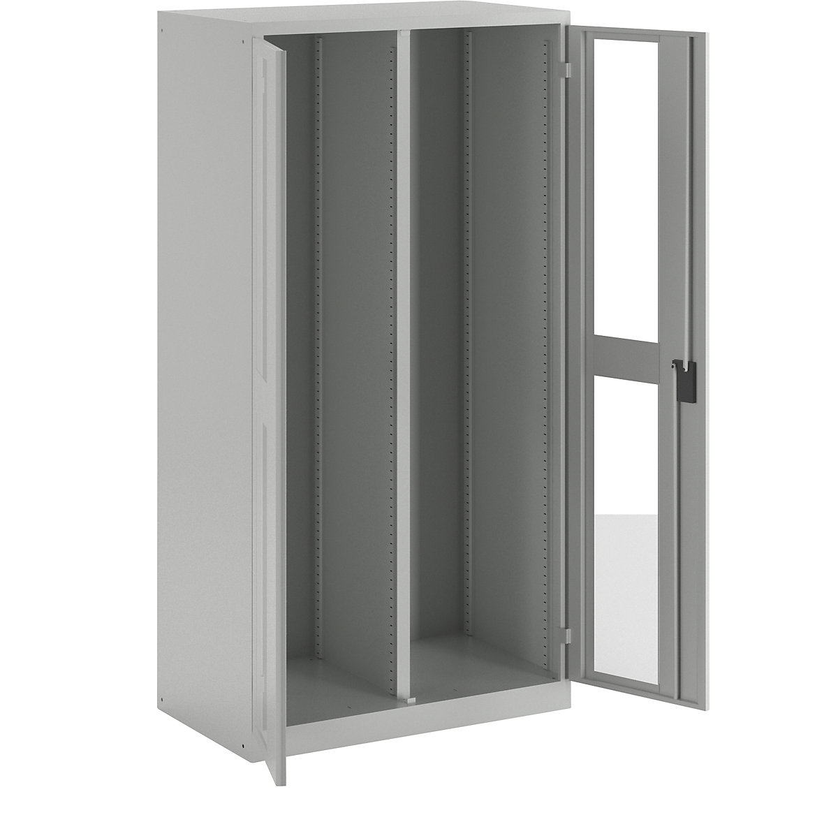 Dulap cu geam transparent, î. x lăț. x ad. 1950 x 1000 x 580 mm – LISTA