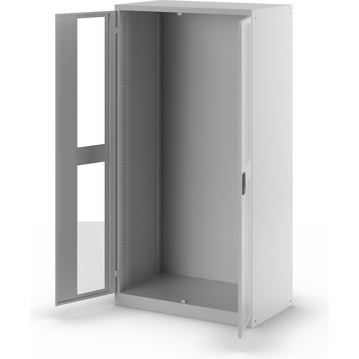 Dulap cu geam transparent, î. x lăț. x ad. 1950 x 1000 x 580 mm – LISTA (Imagine produs 2)-1
