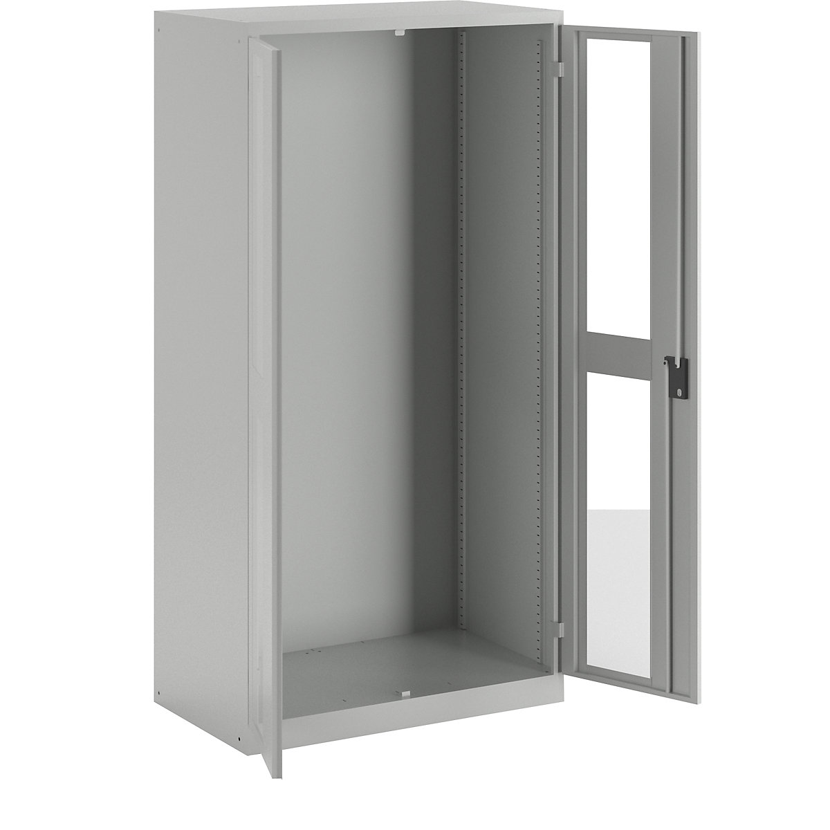 Dulap cu geam transparent, î. x lăț. x ad. 1950 x 1000 x 580 mm – LISTA