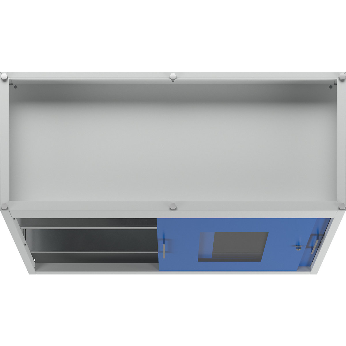 Dulap cu uși glisante cu geam transparent – mauser (Imagine produs 6)-5