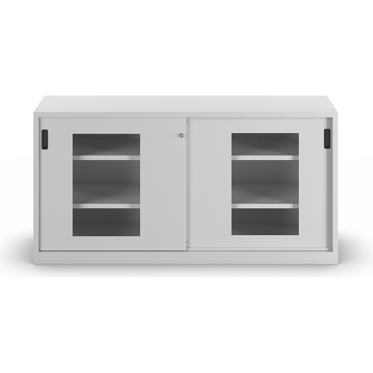 Dulap cu uși glisante cu geamuri transparente – LISTA (Imagine produs 2)-1
