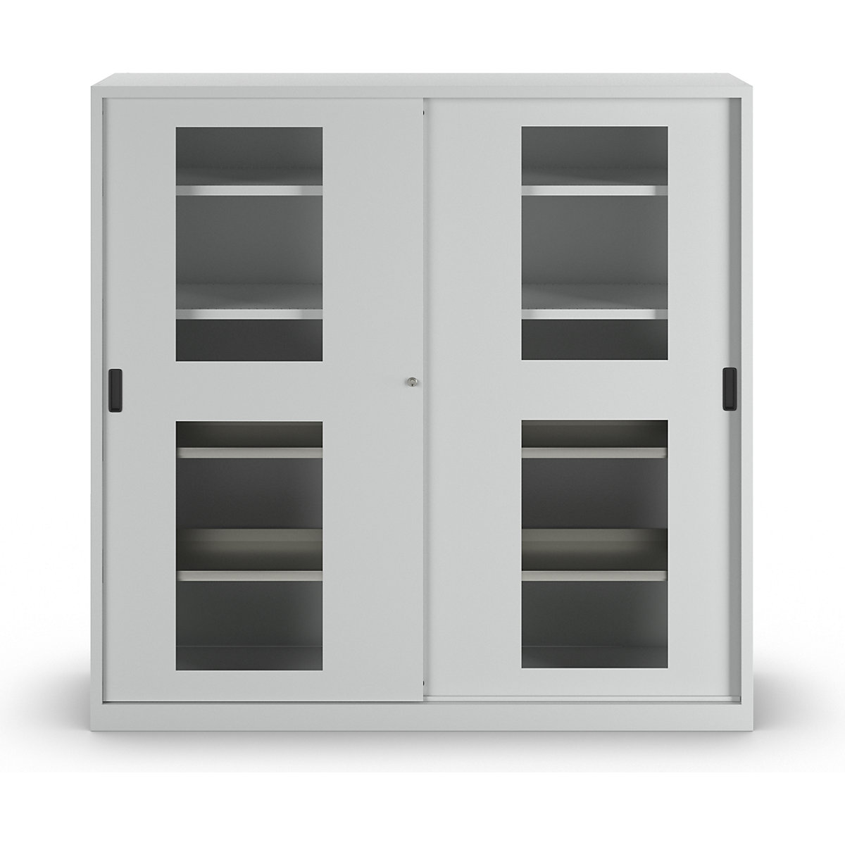 Dulap cu uși glisante cu geamuri transparente – LISTA (Imagine produs 2)-1