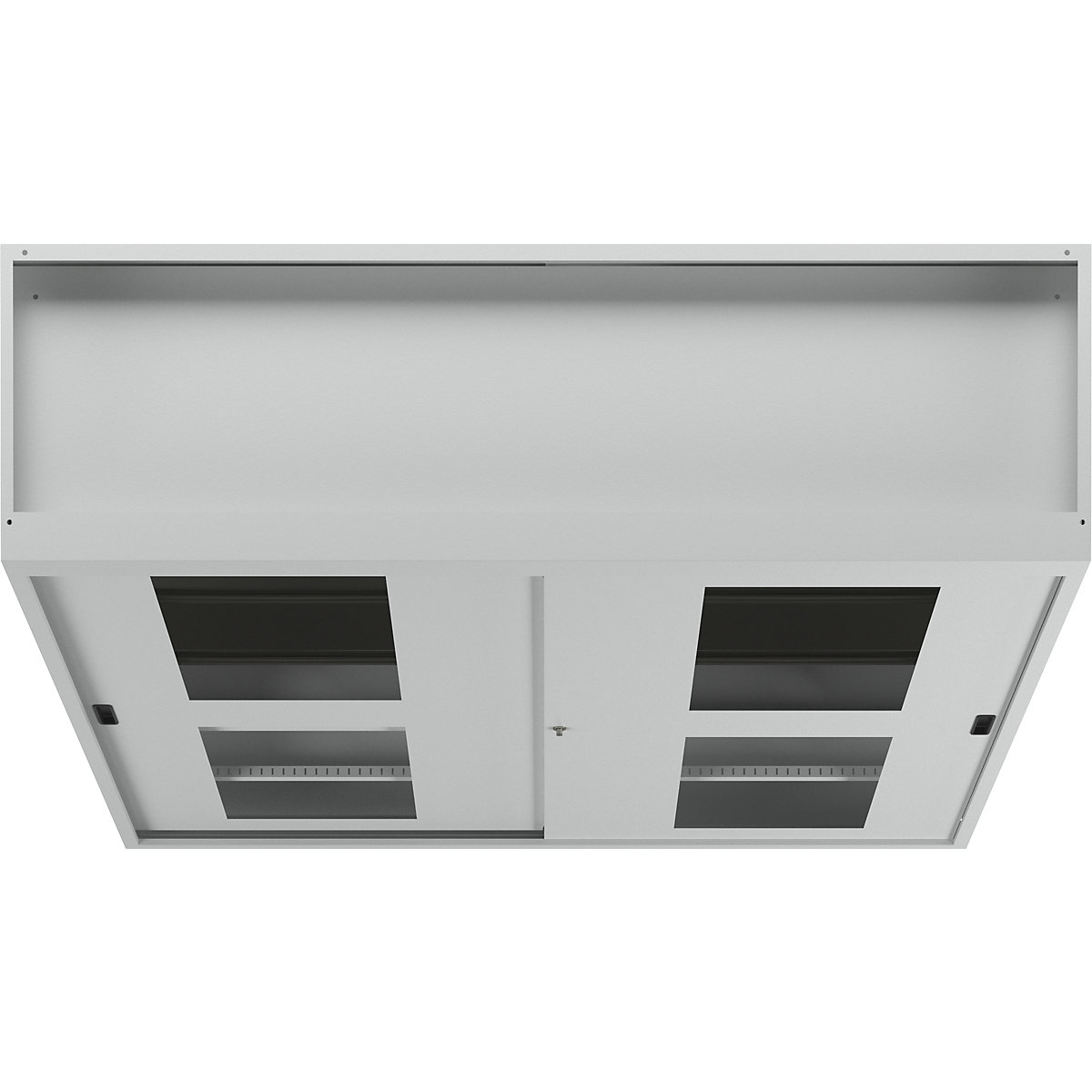 Dulap cu uși glisante cu geamuri transparente – LISTA (Imagine produs 3)-2