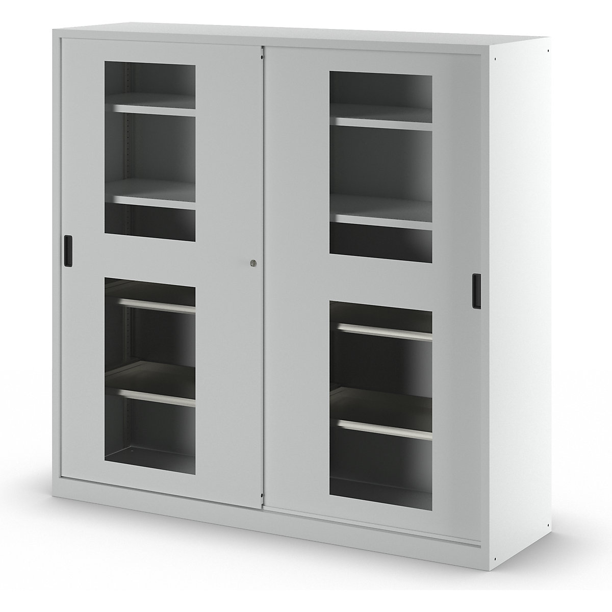 Dulap cu uși glisante cu geamuri transparente – LISTA (Imagine produs 5)-4