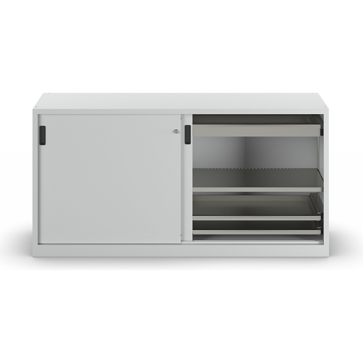 Dulap cu uși glisante pline, din tablă – LISTA (Imagine produs 2)-1