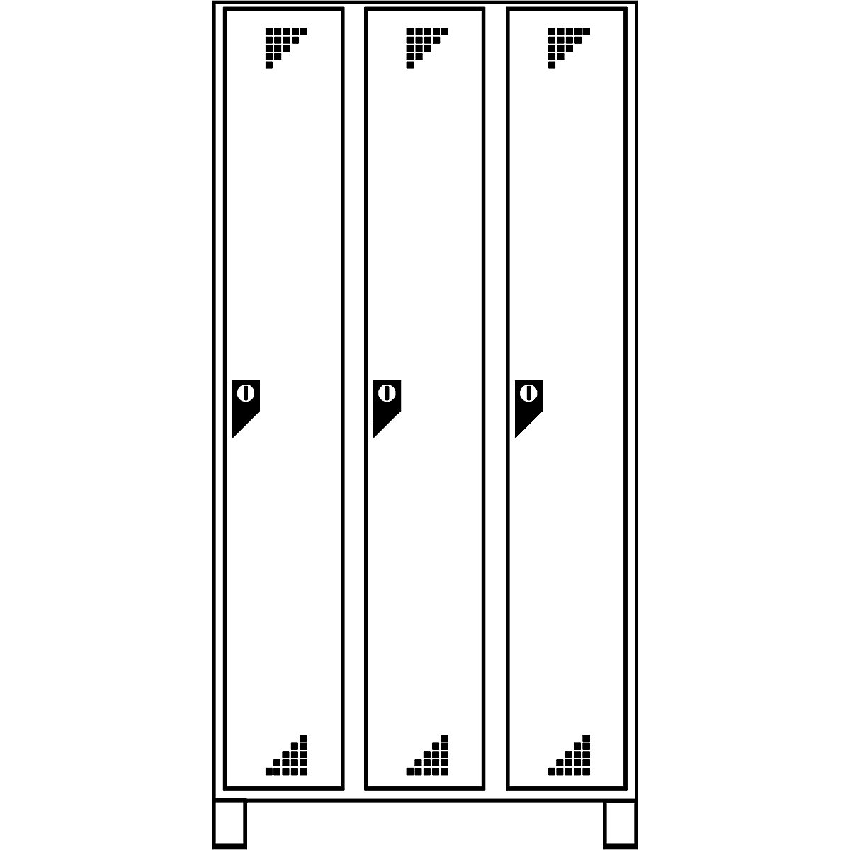 Dulap multifuncțional și dulap de vestiar – eurokraft pro (Imagine produs 4)-3