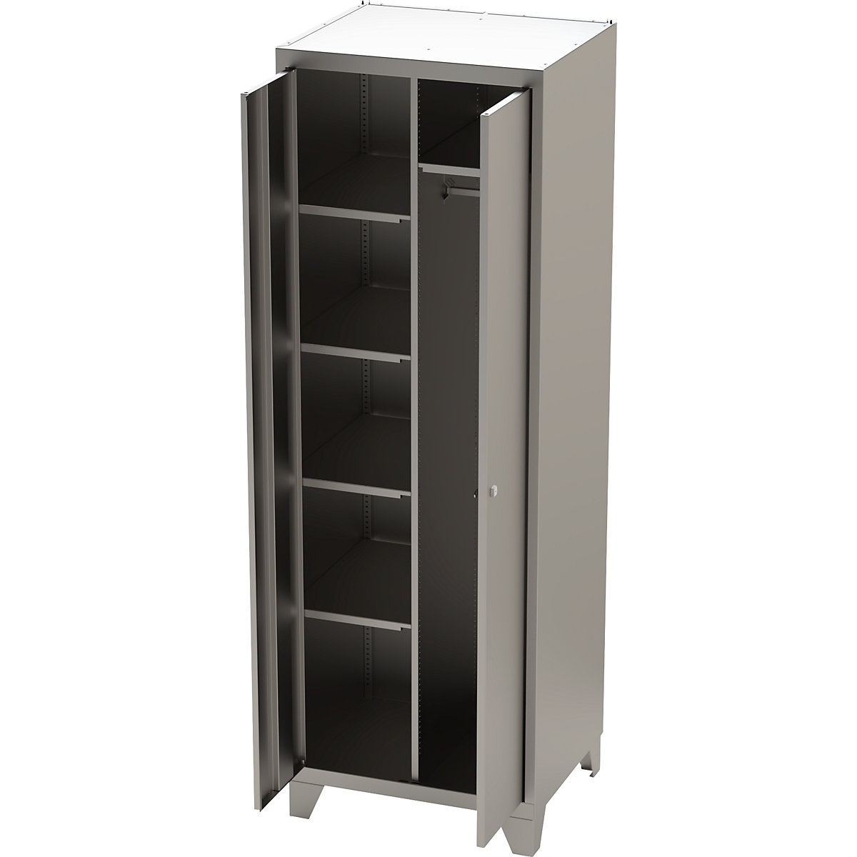 Dulap pentru materiale de curățenie, din inox (Imagine produs 3)-2
