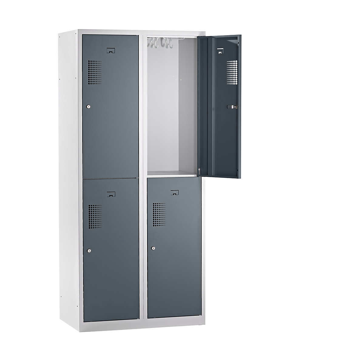 Vestiar cu două niveluri Amsterdam – eurokraft basic (Imagine produs 3)-2