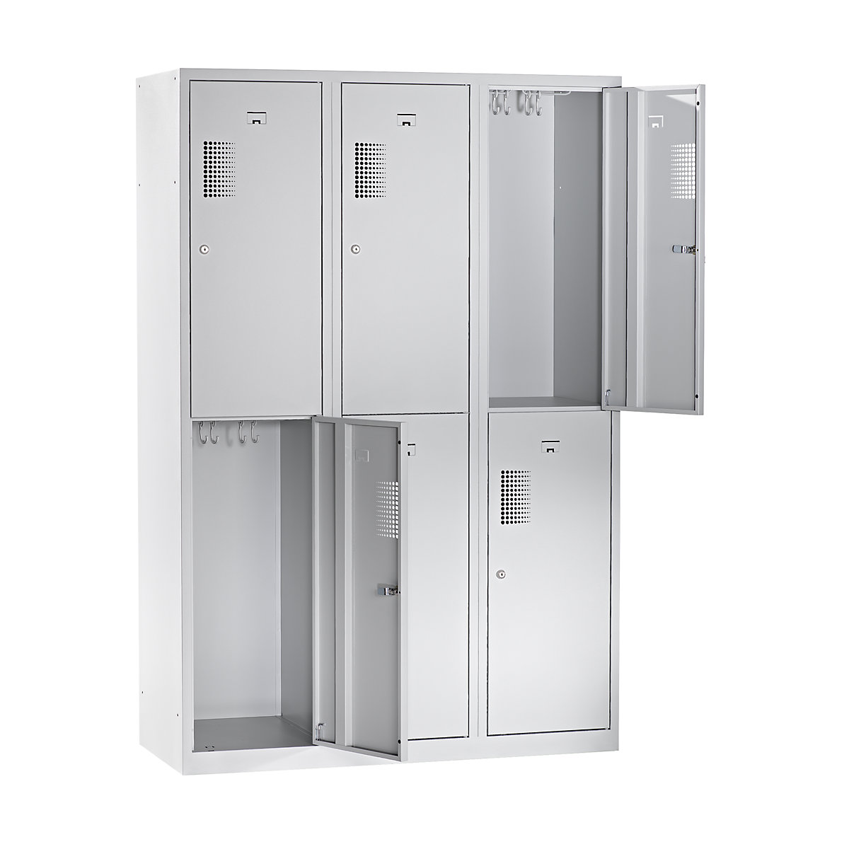 Vestiar cu două niveluri Amsterdam – eurokraft basic (Imagine produs 3)-2
