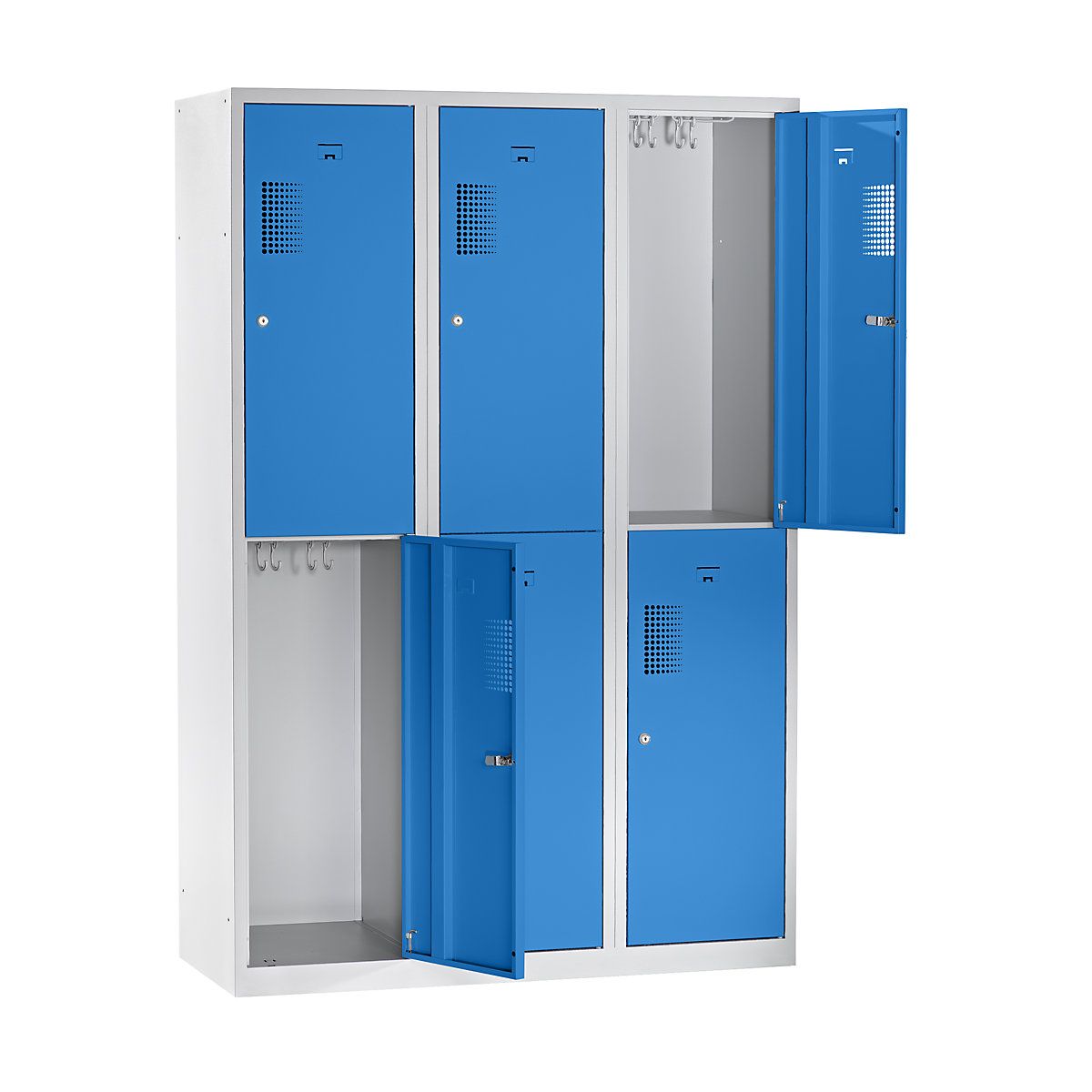 Vestiar cu două niveluri Amsterdam – eurokraft basic (Imagine produs 3)-2