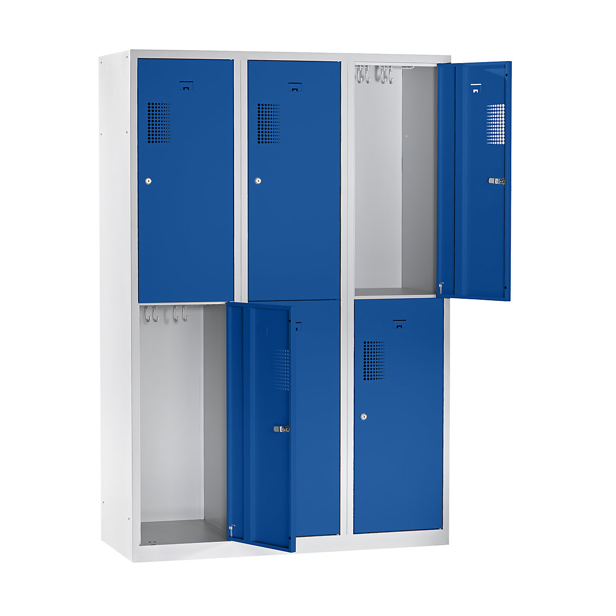 Vestiar cu două niveluri Amsterdam – eurokraft basic (Imagine produs 3)-2