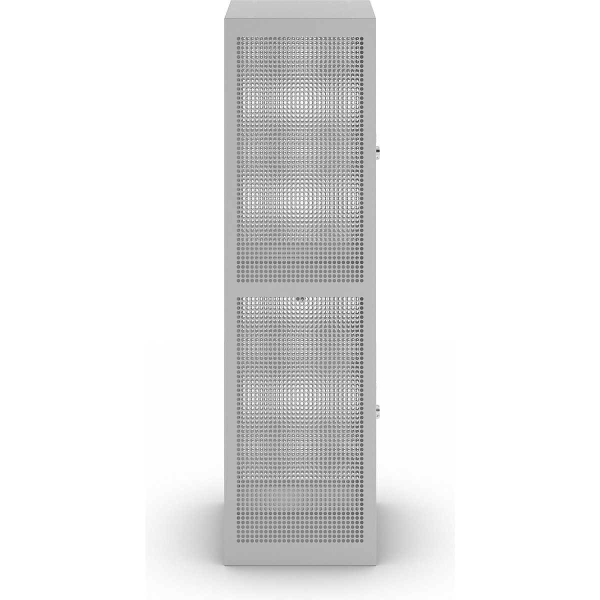 Vestiar din tablă perforată, cu două niveluri – eurokraft pro (Imagine produs 2)-1