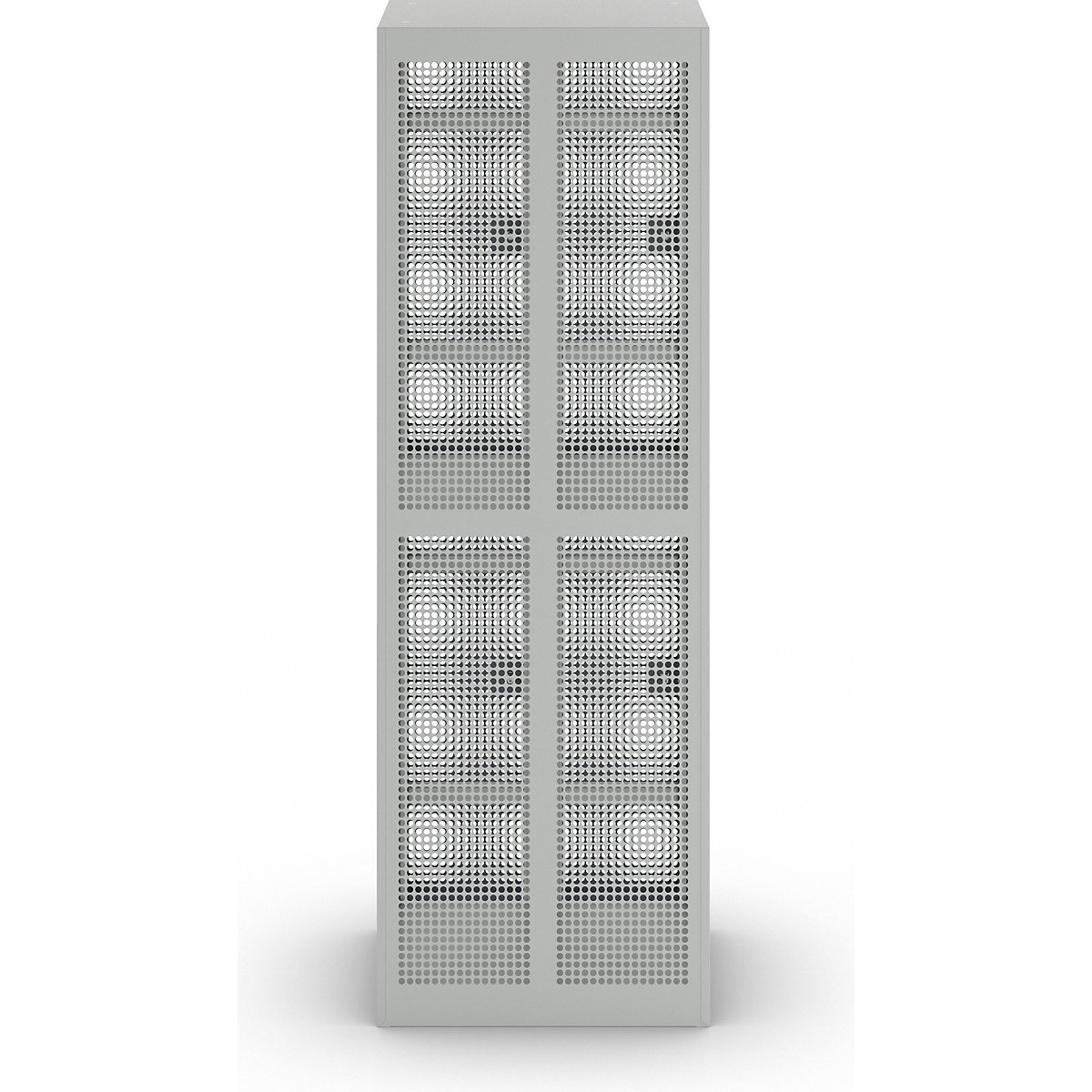 Vestiar din tablă perforată, cu două niveluri – eurokraft pro (Imagine produs 3)-2