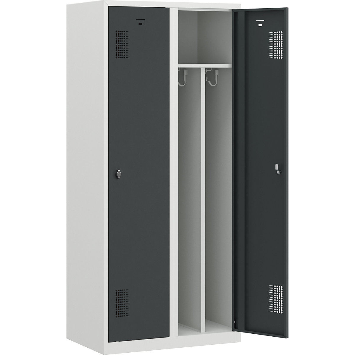 Vestiar pentru haine curate și murdare Amsterdam – eurokraft basic (Imagine produs 2)-1