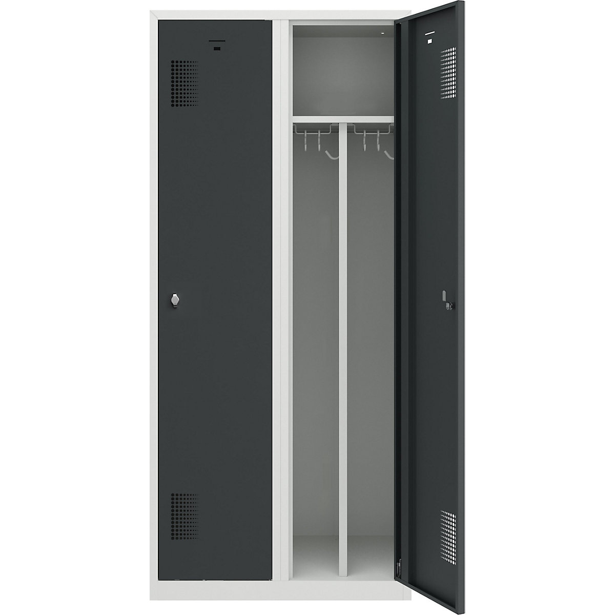 Vestiar pentru haine curate și murdare Amsterdam – eurokraft basic (Imagine produs 4)-3