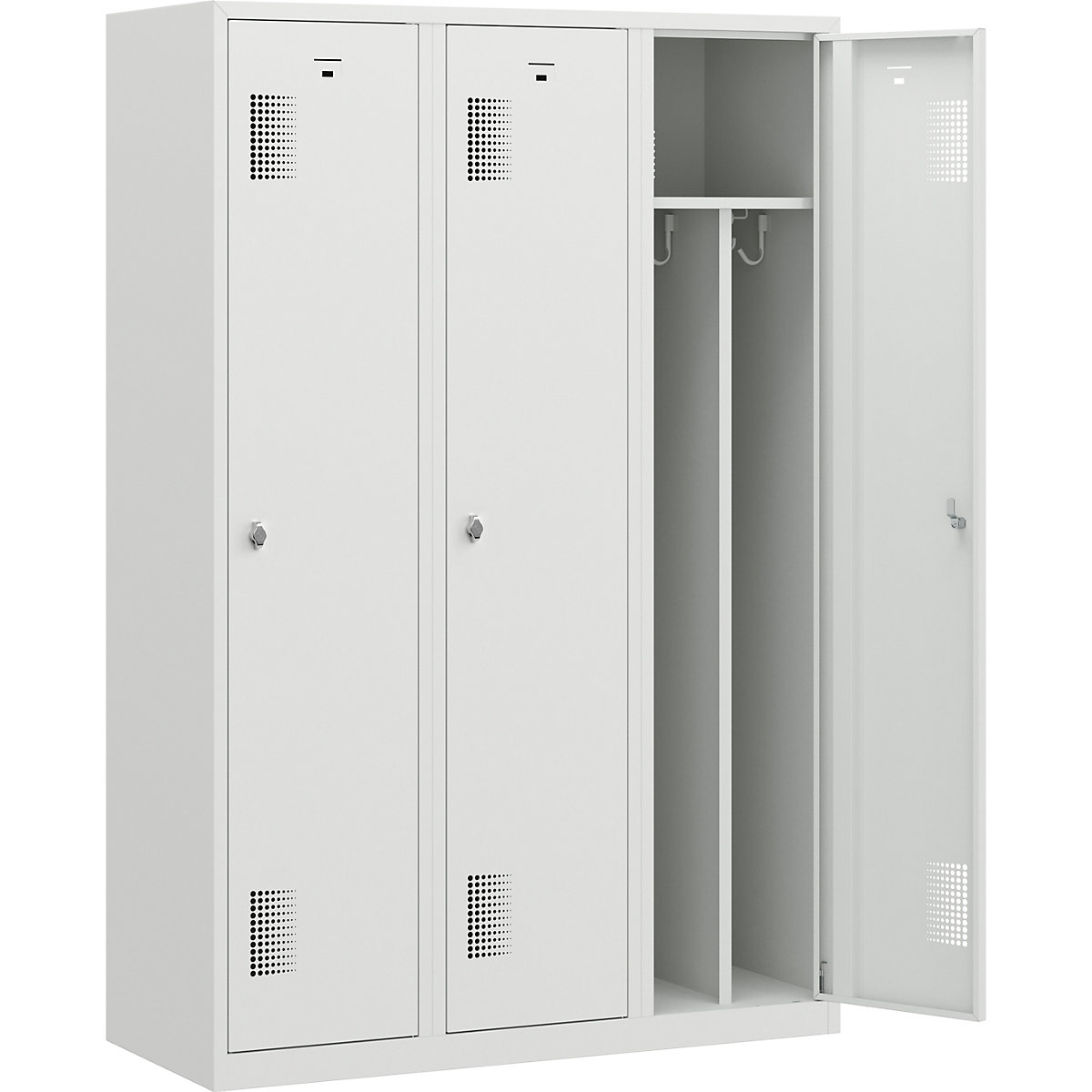 Vestiar pentru haine curate și murdare Amsterdam – eurokraft basic (Imagine produs 8)-7