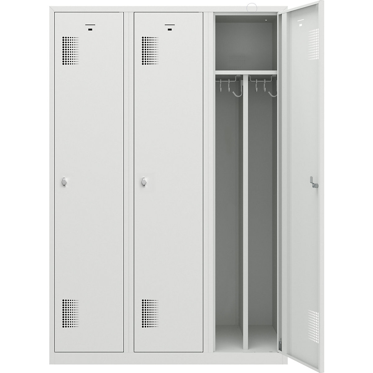 Vestiar pentru haine curate și murdare Amsterdam – eurokraft basic (Imagine produs 3)-2