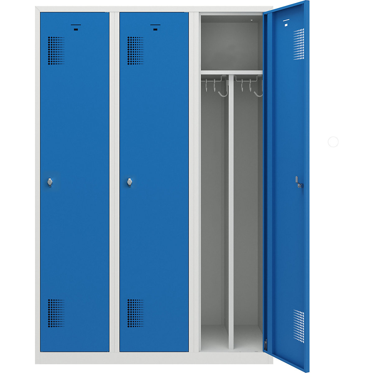 Vestiar pentru haine curate și murdare Amsterdam – eurokraft basic (Imagine produs 4)-3