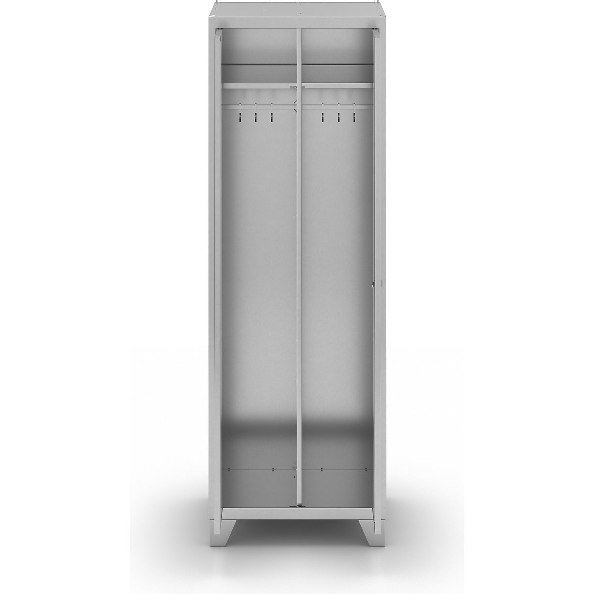 Vestiar pentru haine curate și murdare din inox (Imagine produs 5)-4
