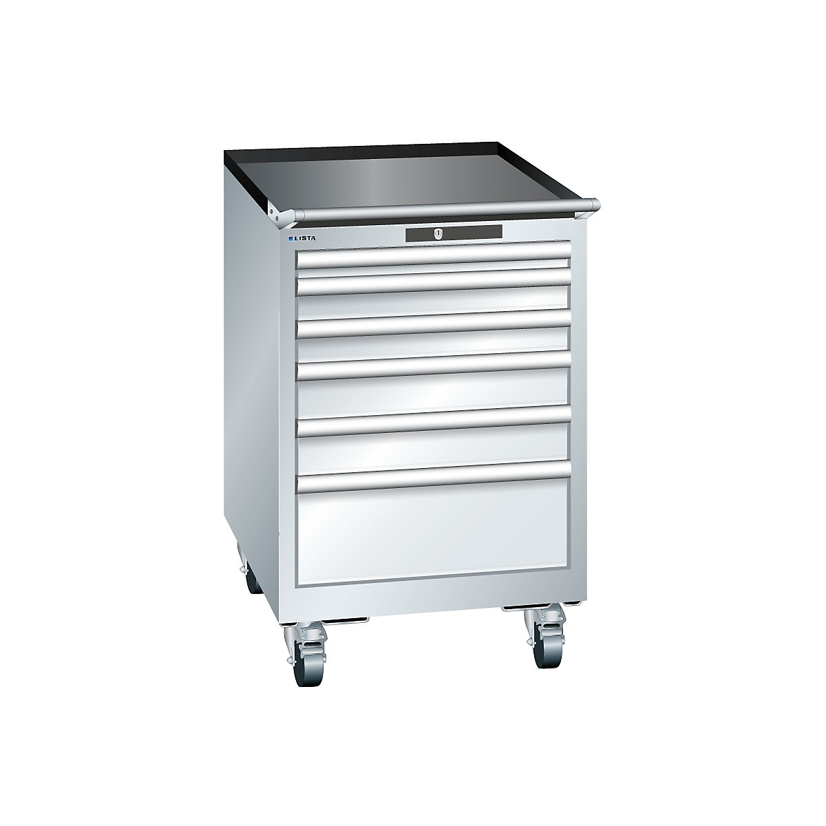Dulap cu sertare, lățime 564 mm, mobil – LISTA (Imagine produs 5)-4