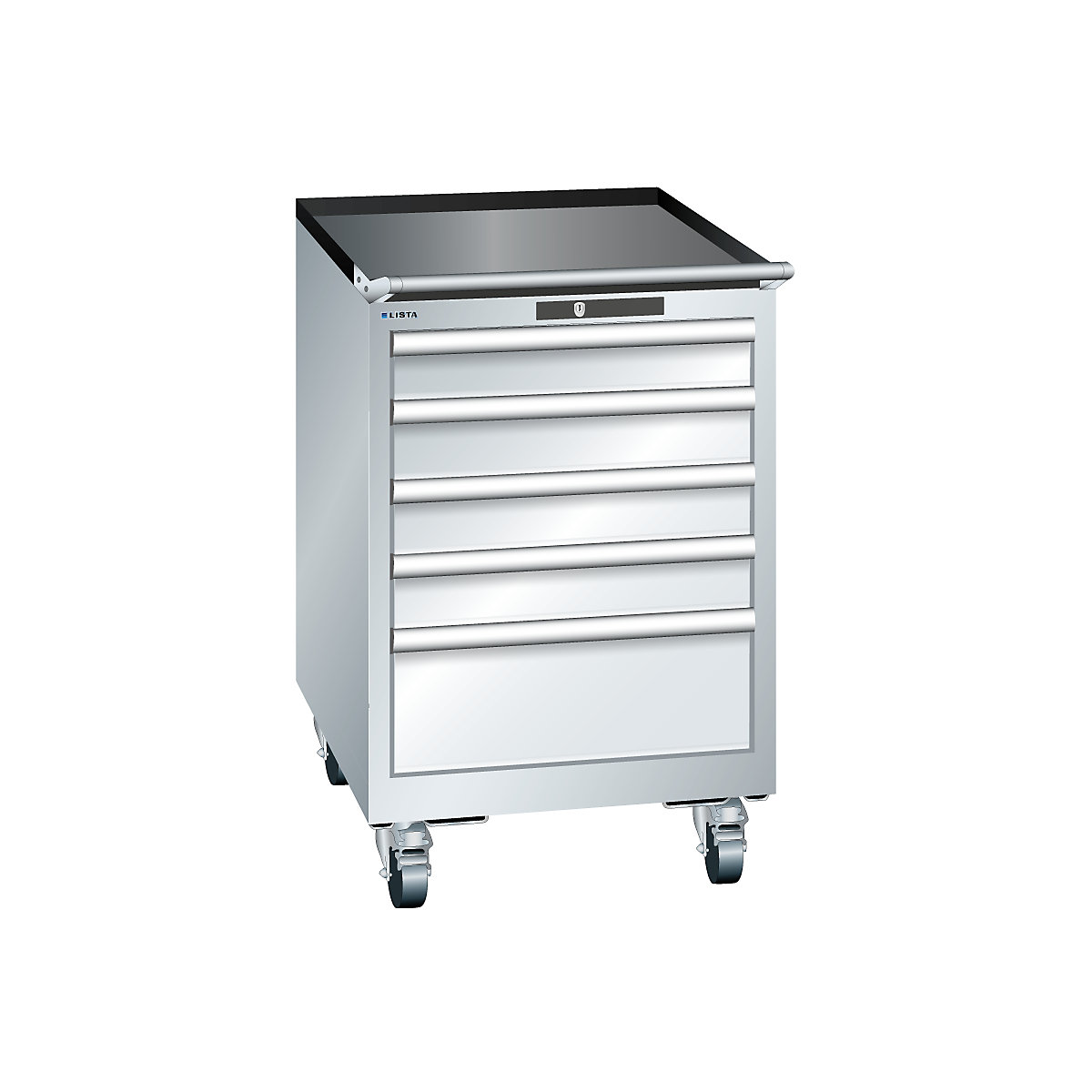 Dulap cu sertare, lățime 564 mm, mobil – LISTA (Imagine produs 5)-4