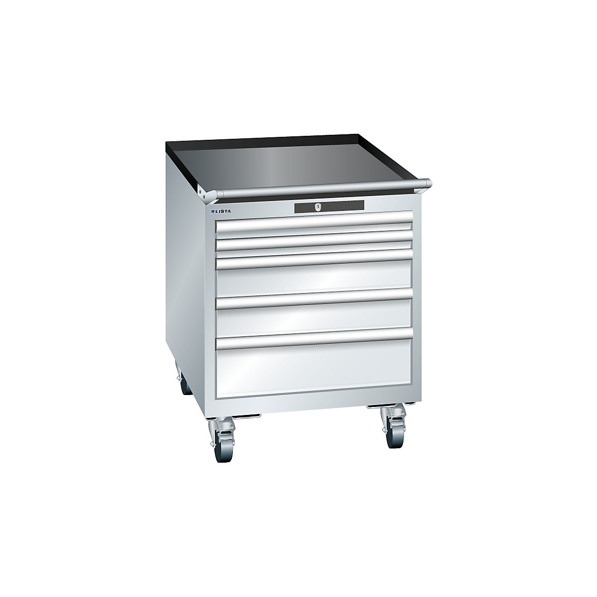 Dulap cu sertare, lățime 564 mm, mobil – LISTA (Imagine produs 5)-4