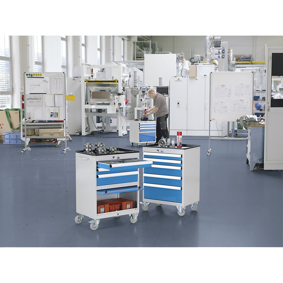 Dulap cu sertare, mobil – eurokraft pro (Imagine produs 9)-8