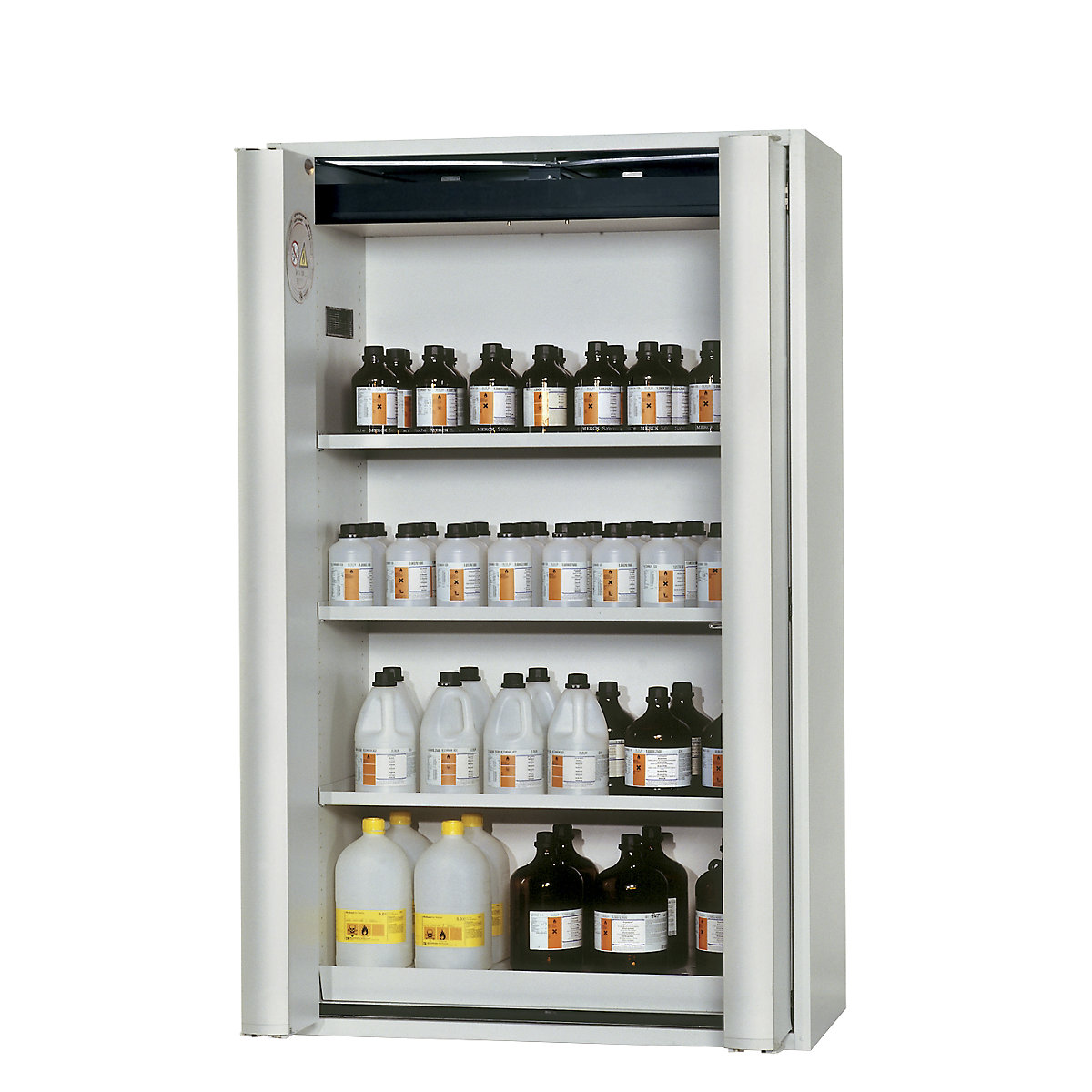 Dulap ignifug cu uși pliante, pentru substanțe periculoase tip 90, semiautomat – asecos