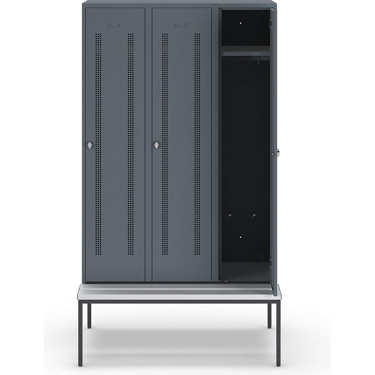 Vestiar Berlin 1 cu bancă – Wolf (Imagine produs 2)-1