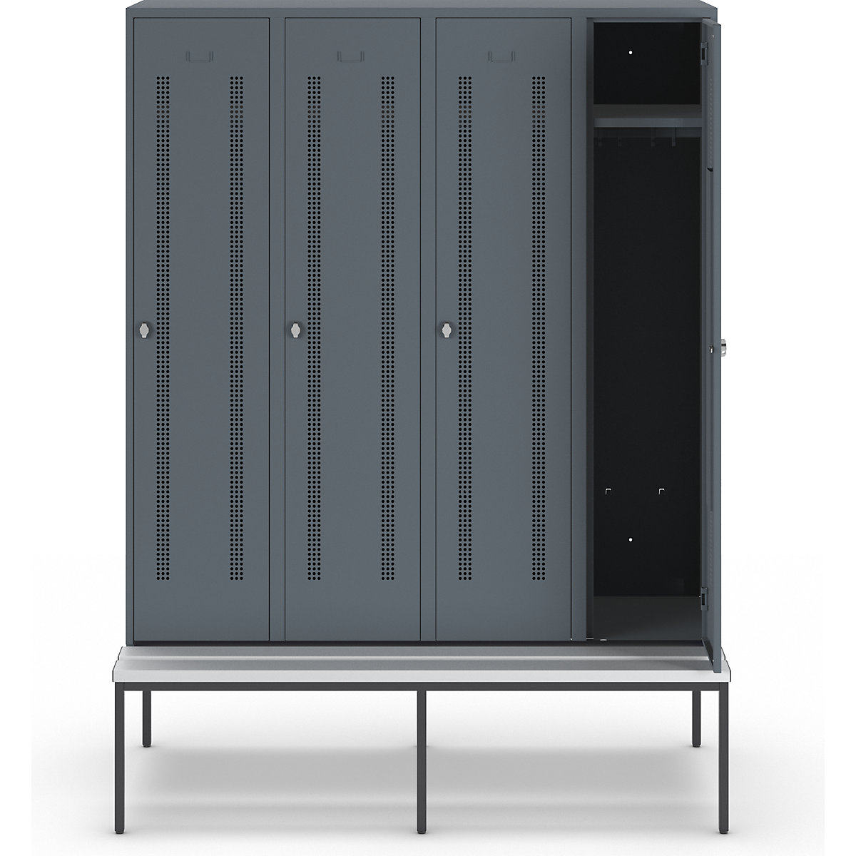 Vestiar Berlin 1 cu bancă – Wolf (Imagine produs 2)-1