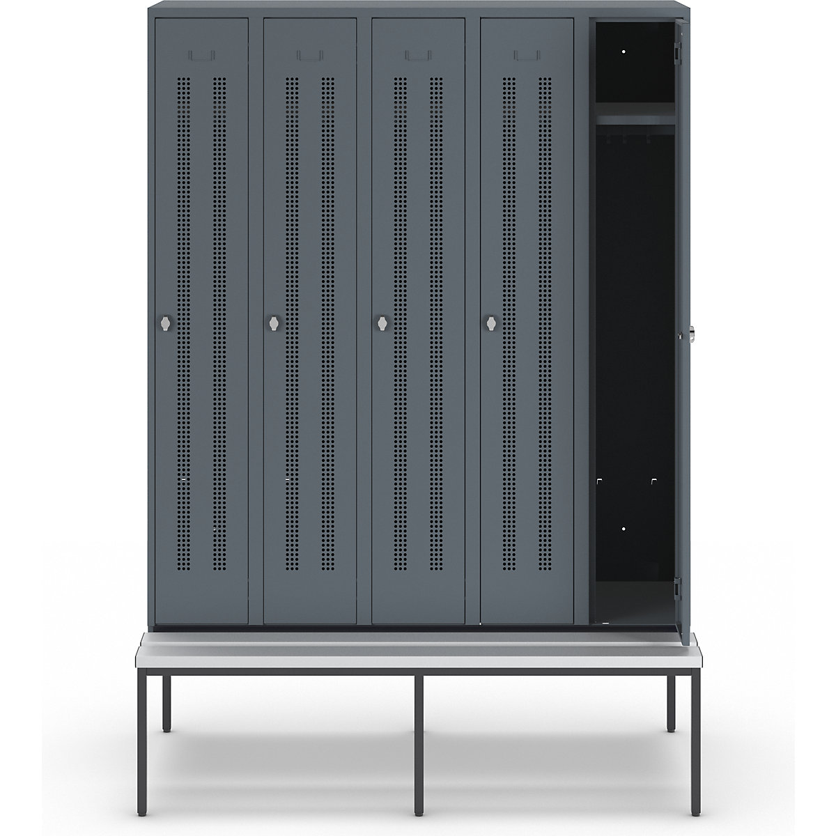 Vestiar Berlin 1 cu bancă – Wolf (Imagine produs 2)-1