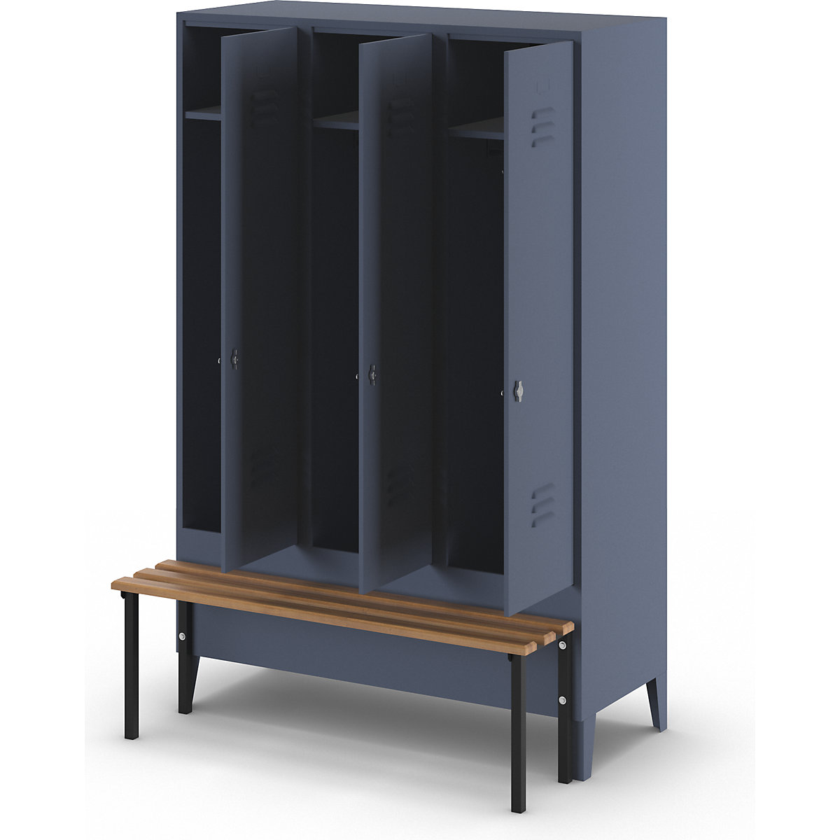 Vestiar Berlin 2 cu bancă – Wolf (Imagine produs 2)-1