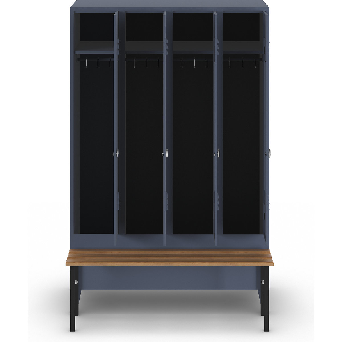 Vestiar Berlin 2 cu bancă – Wolf (Imagine produs 2)-1
